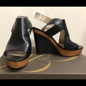 Michael Kors platform wedge sandals, size 4M